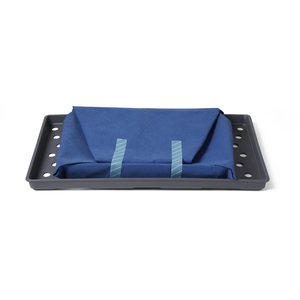 SURGICAL INSTRUMENT TRANSPORT TRAY, PLASTIC, GRAY, 17 IN X 27 IN by Medline Industries, Inc. SURGICAL INSTRUMENT TRANSPORT TRAY, PLASTIC, GRAY, 17 IN X 27 IN by Medline Industries, Inc.