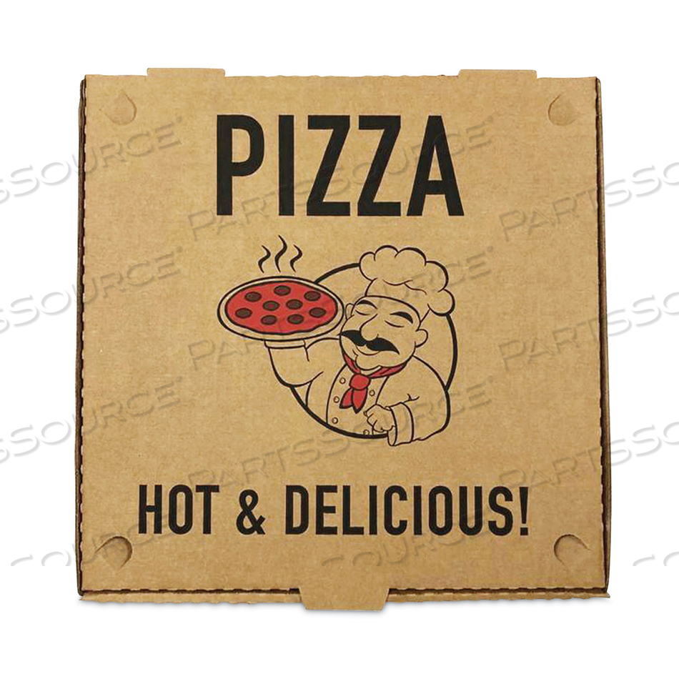 PIZZA BOXES, 10 X 10 X 1.75, KRAFT, PAPER by BluTable