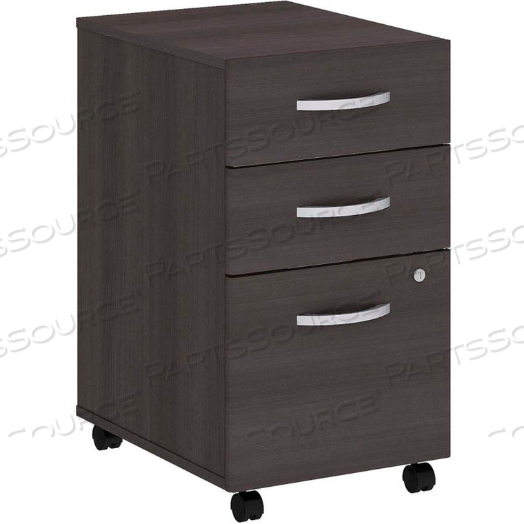 3-DRAWER MOBILE FILE CABINET - STORM GRAY - STUDIO C SERIES by Bush Industries 3-DRAWER MOBILE FILE CABINET - STORM GRAY - STUDIO C SERIES by Bush Industries