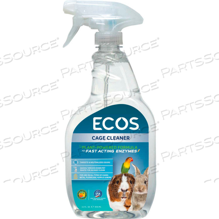 ECOS, PET CAGE CLEANER, 22OZ. 