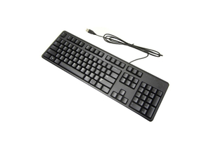 KEYBOARD, BLACK, 104 KEYS, WIRED by Dell Computer