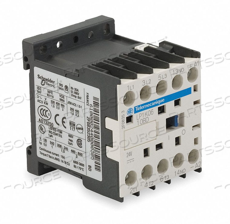 G3491 IEC MINI MAGNETC CNTACTR 24VDC 6A 1NO by APC / American Power Conversion