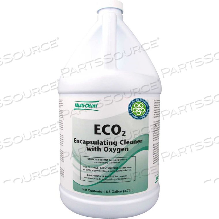 MULTI-CLEAN ECO2 CARPET ENCAPSULATION CLEANER - CITRUS, GALLON BOTTLE, 4 BOTTLES 