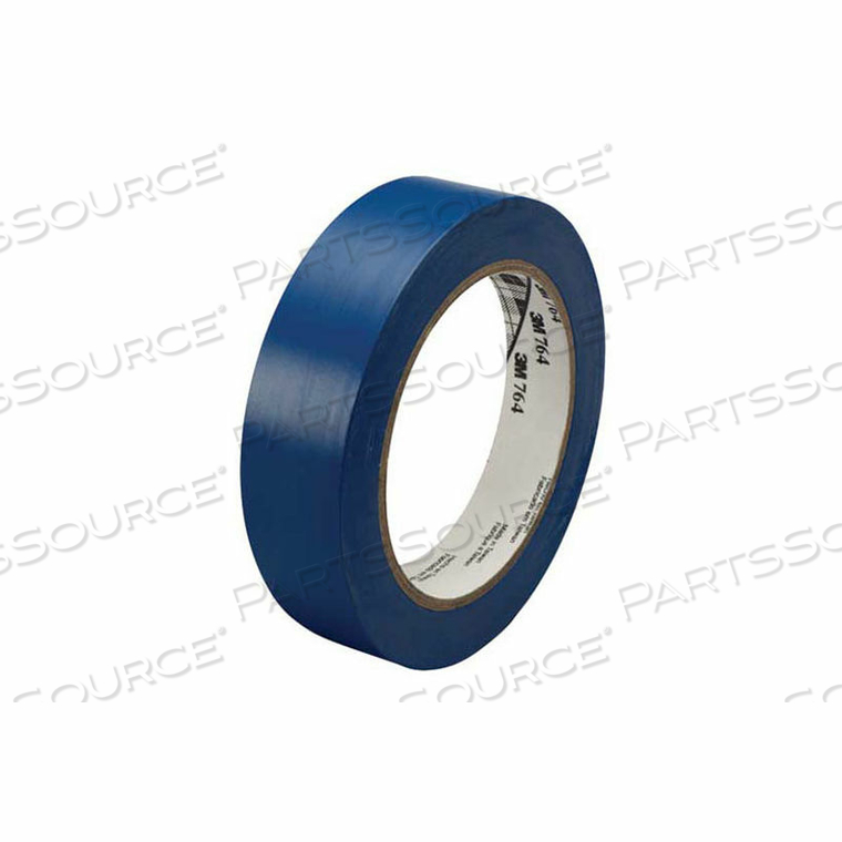 764 VINYL TAPE 1" X 36 YDS 5 MIL BLUE - 6/PACK 