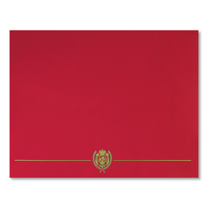 CLASSIC CREST CERTIFICATE COVERS, 9.38 X 12, RED, 5/PACK by Great Papers