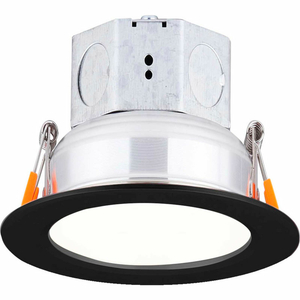 6" ROUND LED VELOCE RECESS DOWN LIGHT, 15W, 120V, 3000K, BLACK by AMAX Lighting 6" ROUND LED VELOCE RECESS DOWN LIGHT, 15W, 120V, 3000K, BLACK by AMAX Lighting