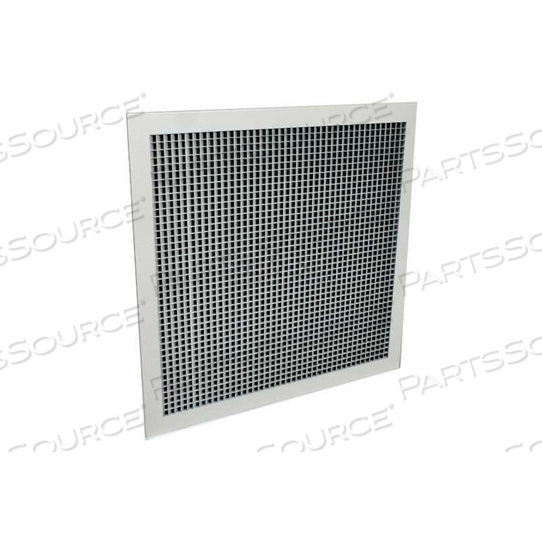 SIGHT GUARD RETURN GRILLE W/ 45 DEGREE SIGHT PROOF CORE, 10" X 10" WHITE 4 PACK by American Louver