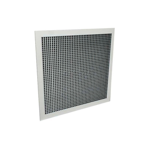 SIGHT GUARD RETURN GRILLE W/ 45 DEGREE SIGHT PROOF CORE, 10" X 10" WHITE 4 PACK by American Louver
