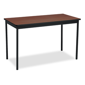 UTILITY TABLE, RECTANGULAR, 48W X 24D X 30H, WALNUT/BLACK by Barricks