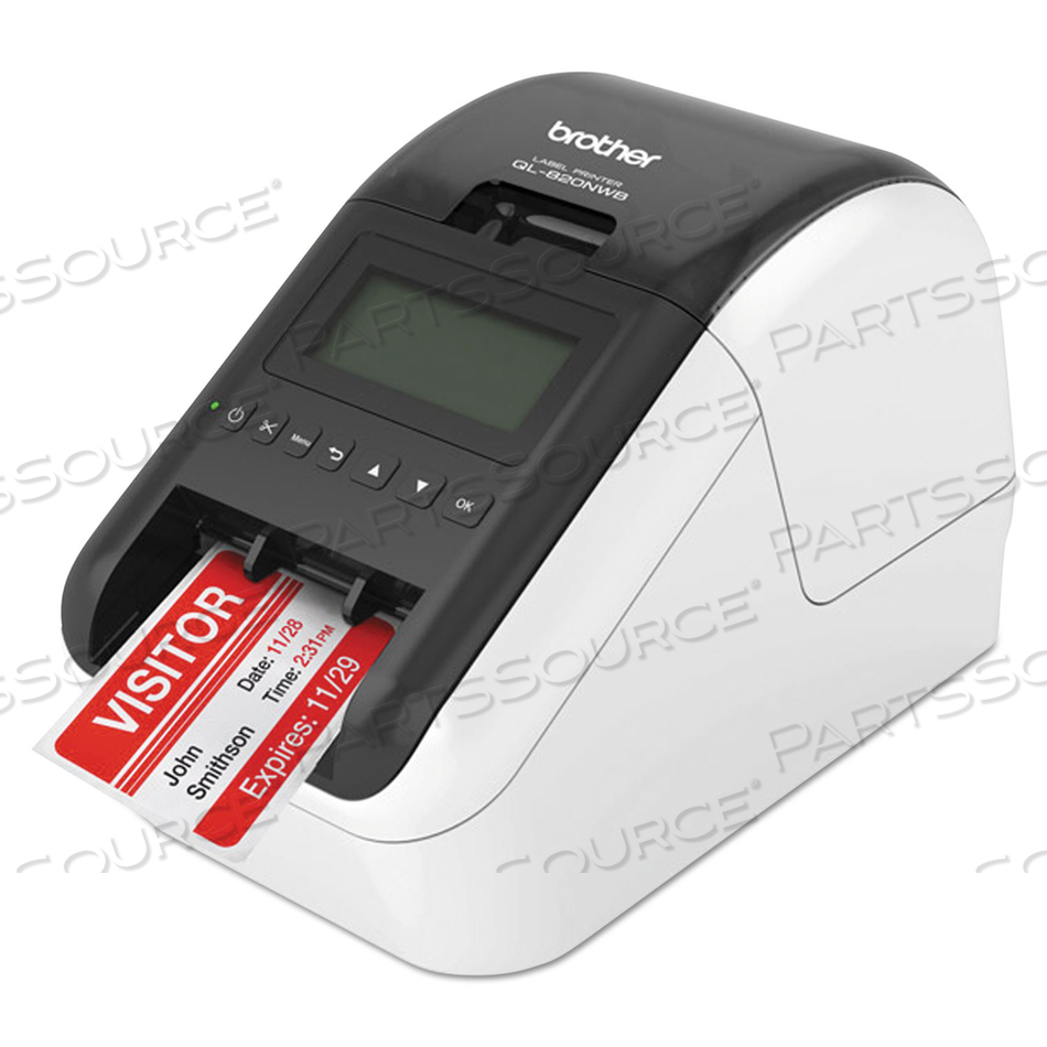 QL-820NWB PROFESSIONAL ULTRA FLEXIBLE LABEL PRINTER, 110 LABELS/MIN PRINT SPEED, 5 X 9.37 X 6 by Brother