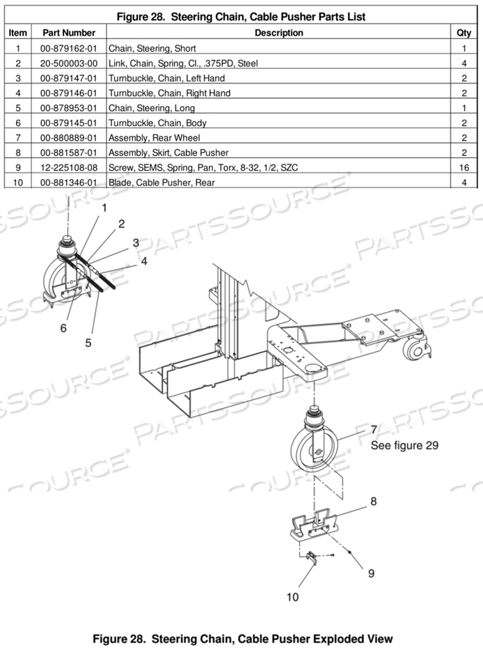 REAR CABLE PUSHER BLADE 