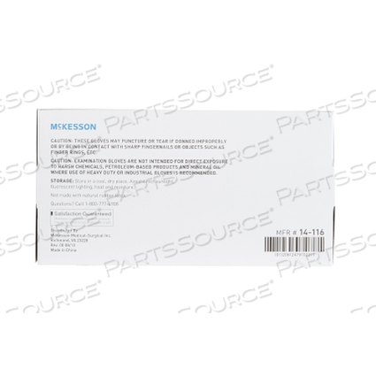 VINYL GLOVES, MEDIUM, CLEAR (100 PER BOX) by McKesson