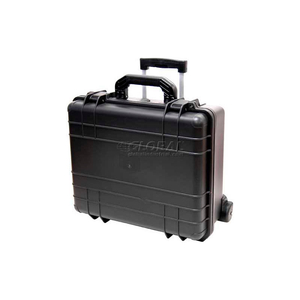 CAPE BUFFALO WATERPROOF UTILITY CASES, MOLDED UTILITY CASE W/WHEELS, 18-1/2"L X 16"W X 9"H, BLACK by T.Z. Case International Inc.