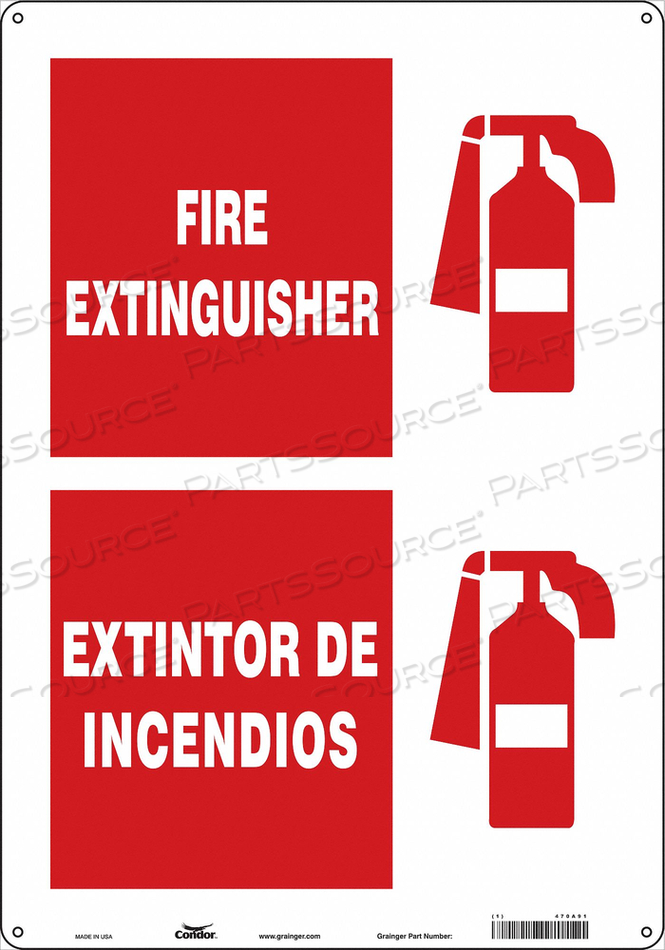 SAFETY SIGN 14 W 20 H 0.055 THICKNESS 
