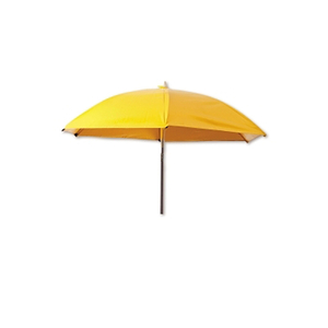 HEAVY-DUTY CONSTRUCTION UMBRELLA, 7 FT, YELLOW, VINYL, INCLUDES EXTENSION POLE/CASE by Lapco Manufacturing