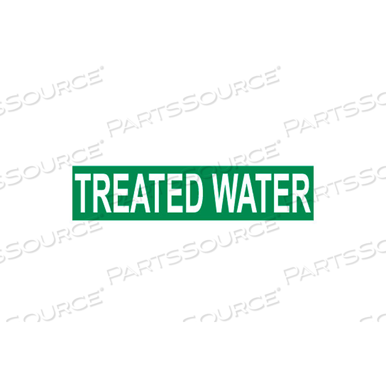 PRESSURE-SENSITIVE PIPE MARKER - TREATED WATER, PACK OF 25 