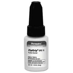 ZIPGRIP ADHESIVE, GPE 15, 1/3 OZ BOTTLE, CLEAR by Devcon