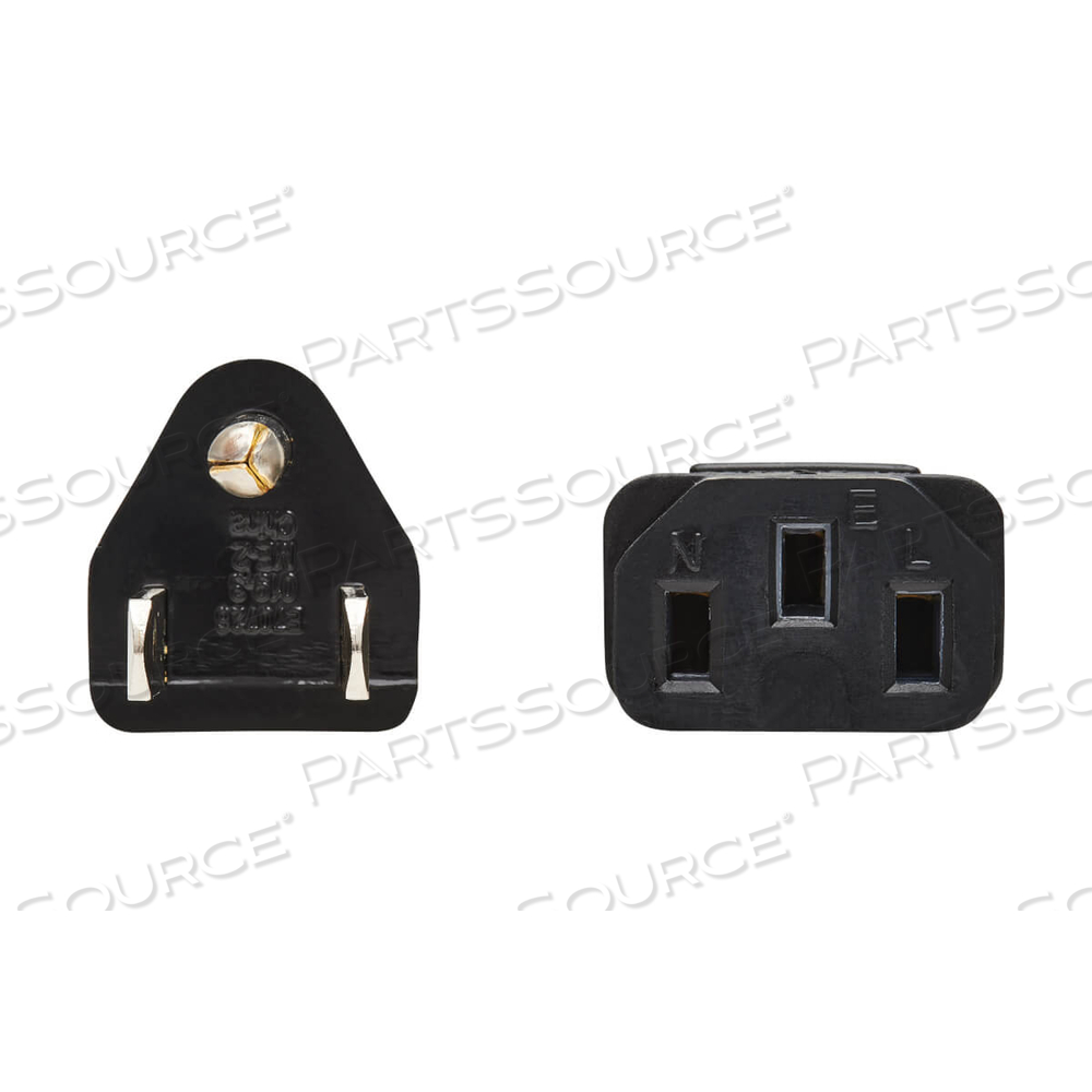 1FT 18 AWG NEMA 5-15P - C13 COMPUTER POWER CORD- BLACK by Tripp Lite