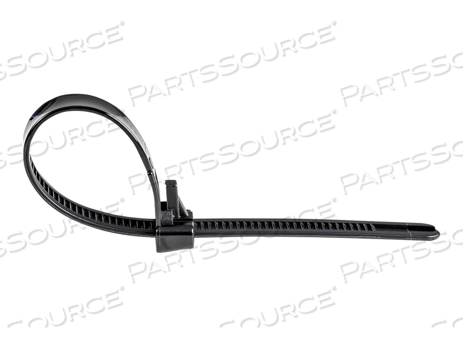 10"(25CM) REUSABLE CABLE TIES, 1/4"(7MM) WIDE, 2-1/2"(65MM) BUNDLE DIA. 50LB(22KG) TENSILE STRENGTH, RELEASABLE NYLON TIES, INDOOR/OUTDOOR,  by StarTech.com Ltd.