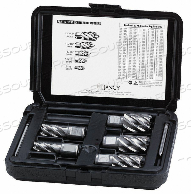 ANNULAR CUTTER SET M42 2 IN CUT D 11 PC by Jancy ANNULAR CUTTER SET M42 2 IN CUT D 11 PC by Jancy