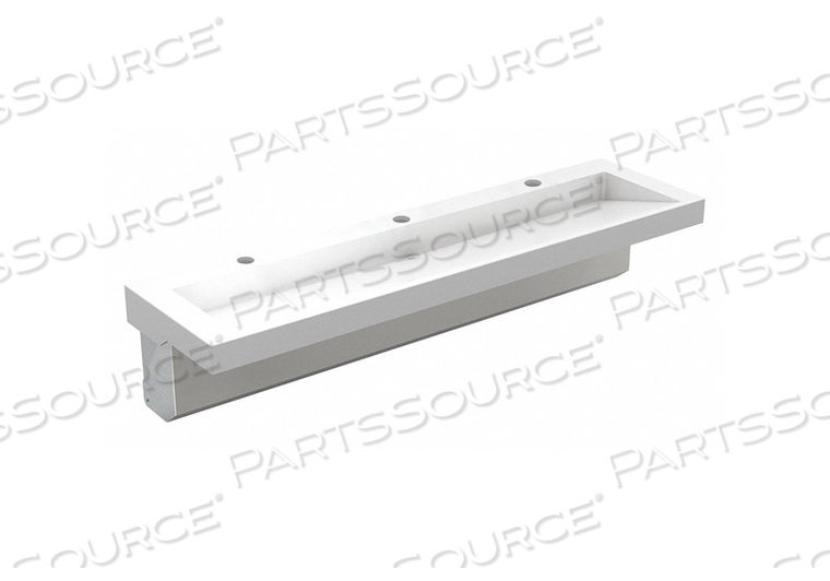 BATHROOM SINK WHITE RECTANGULAR 72 X15 by Acorn Engineering Company