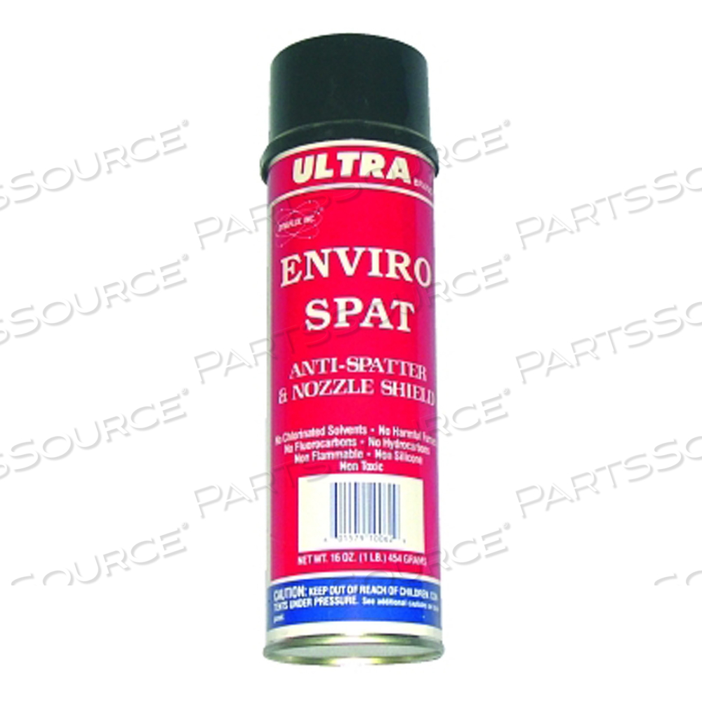 ENVIRO-SPAT WATER BASED ANTI-SPATTER, 16 OZ AEROSOL CAN, ORANGE by Dynaflux ENVIRO-SPAT WATER BASED ANTI-SPATTER, 16 OZ AEROSOL CAN, ORANGE by Dynaflux