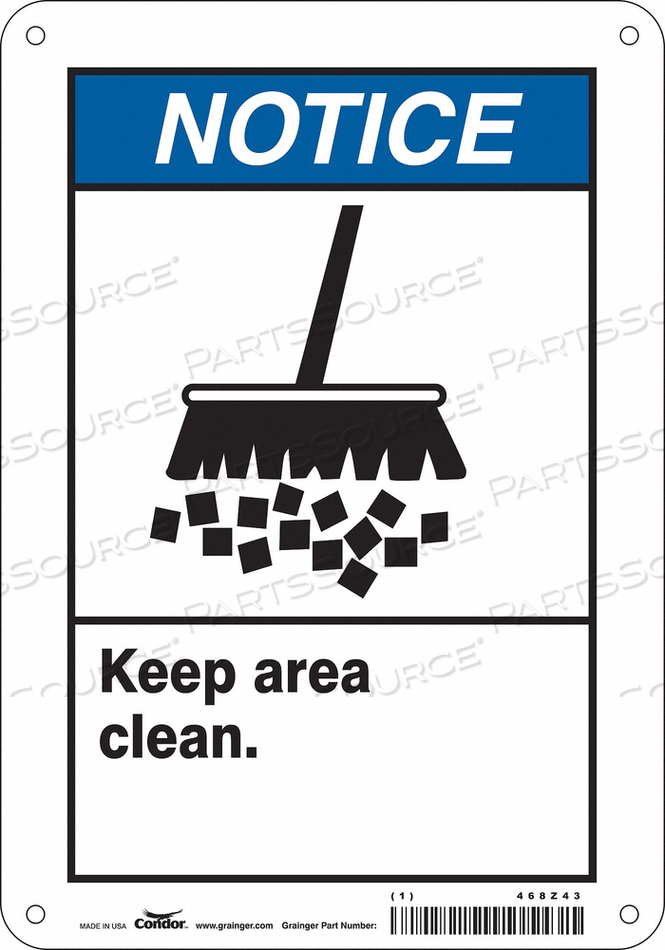 SAFETY SIGN 7 10 0.032 THICKNESS 
