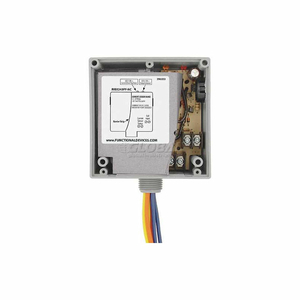 ENCLOSED INTERNAL AC SENSOR W/RELAY, FIXED, 20A, 3PST-NC, 24VAC/DC by RIB