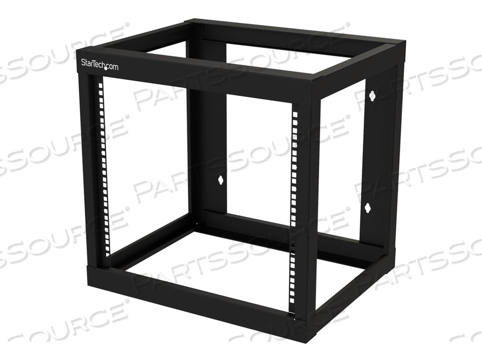 9U 19" WALL MOUNT NETWORK RACK 17" DEEP 2 POST OPEN FRAME FOR SERVER ROOM/DATA/AV/IT/COMMUNICATION/COMPUTER EQUIPMENT/PATCH PANEL W/ CAGE NU by StarTech.com Ltd.