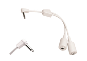 TYPE Y ADAPTER, 1/4 IN PHONE PLUG 2 CONDUCTOR by Crest Healthcare