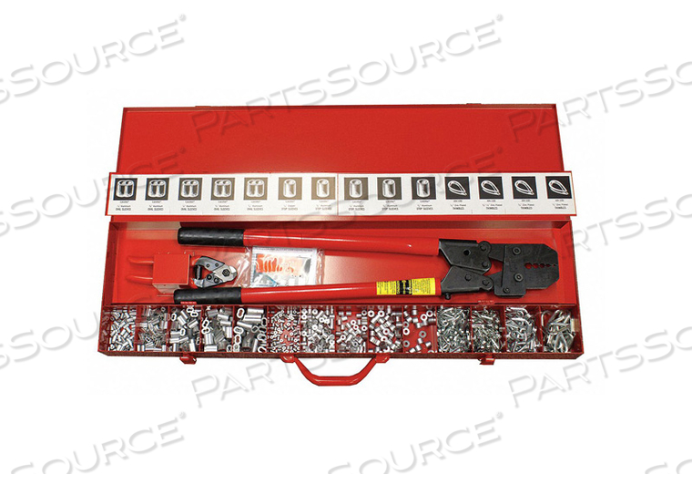 HAND SWAGING KIT OVAL  STOP ALUMINUM by Loos