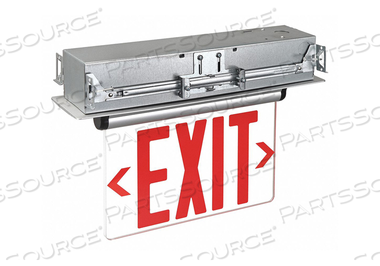 EXIT SIGN 3.0W LED RED LETTER ALUMINUM by Lumapro Products EXIT SIGN 3.0W LED RED LETTER ALUMINUM by Lumapro Products