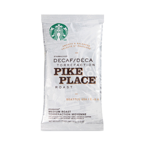 COFFEE, PIKE PLACE DECAF, 2.7 OZ PACKET, 72/CARTON by Starbucks