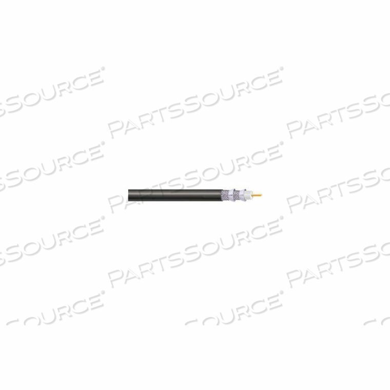 RG6/U 18AWG CATV QUAD COPPER CLAD STEEL 2 X100% FOIL SHIELD PVC 500 FT SPOOL BLK by Convergent Connectivity Technology