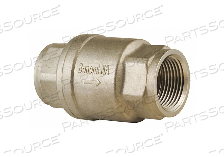 SPRING CHECK VALVE 316 SS 3/4 FNPT by Bonomi SPRING CHECK VALVE 316 SS 3/4 FNPT by Bonomi