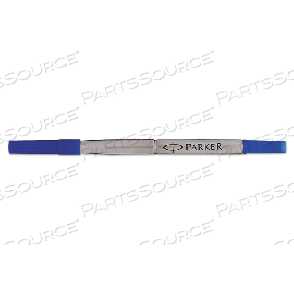 REFILL FOR PARKER ROLLER BALL PENS, FINE CONICAL TIP, BLUE INK 