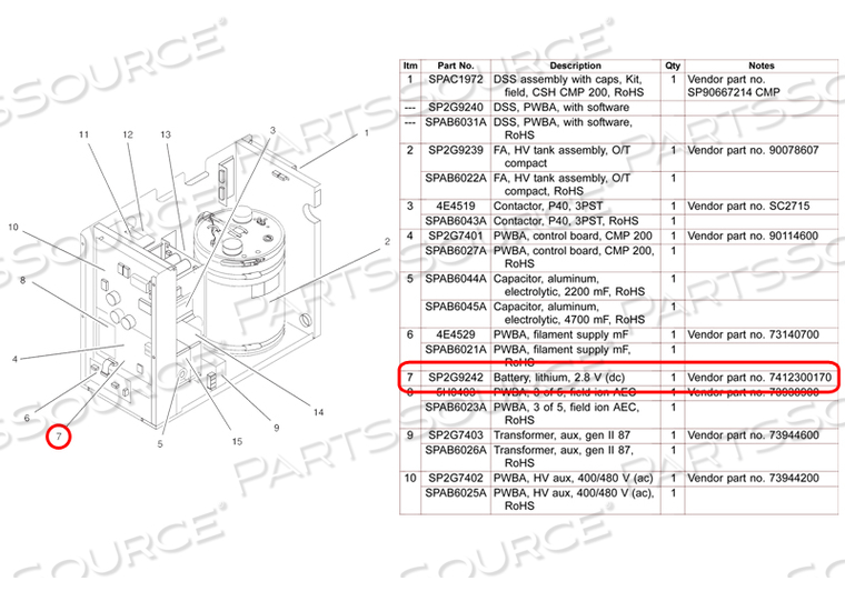 BATTERY RECHARGEABLE by Carestream Health, Inc.