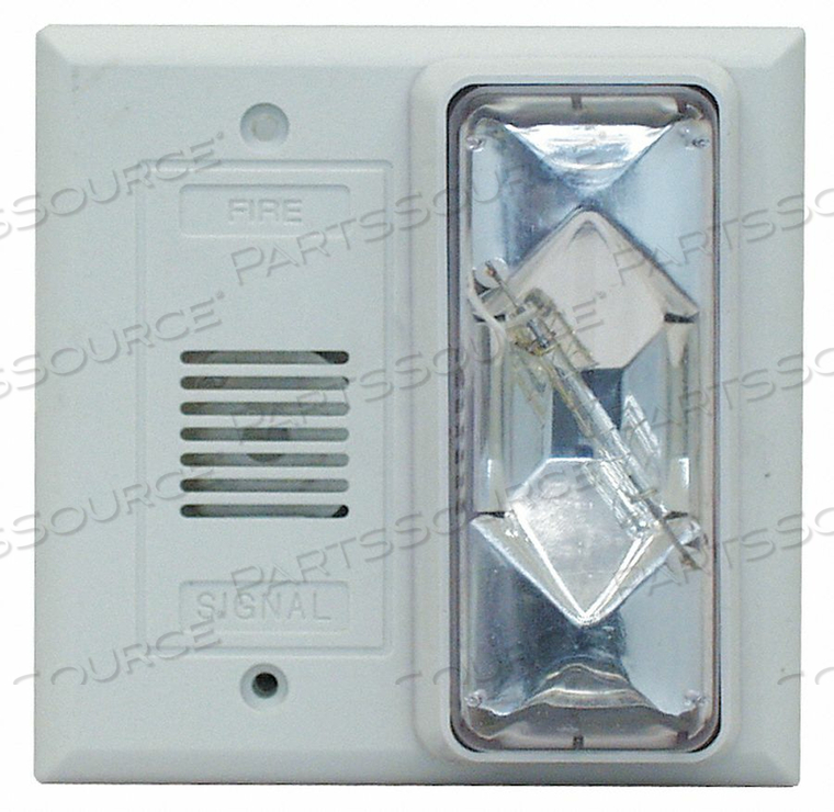 HORN STROBE CLEAR 4-1/2 IN H 24VAC/DC by Edwards Signaling