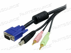 6 FT 4-IN-1 USB-VGA AND AUDIO KVM CBL by StarTech.com Ltd.