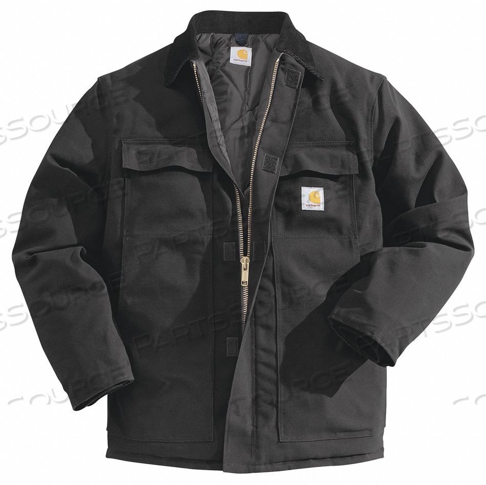 COAT INSULATED BLACK 3XLT 