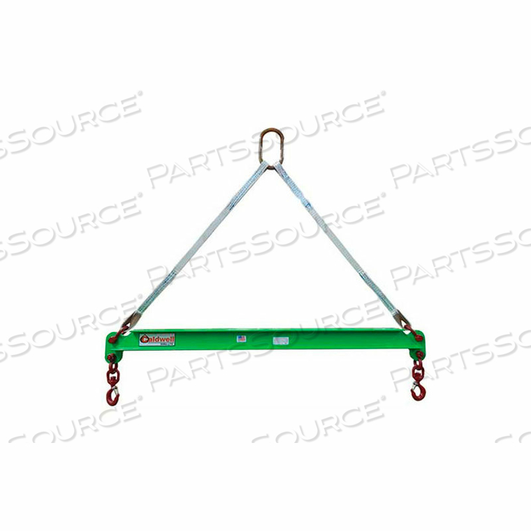 COMPOSITE SPREADER BEAM, 1 TON CAPACITY, 8' HOOK SPREAD by Caldwell COMPOSITE SPREADER BEAM, 1 TON CAPACITY, 8' HOOK SPREAD by Caldwell