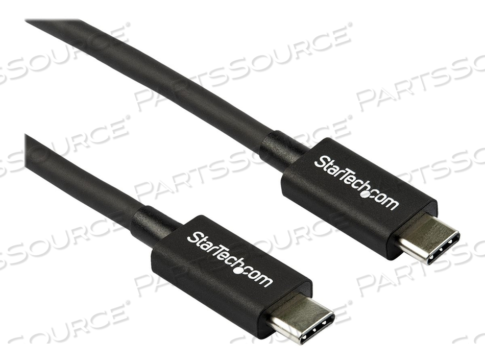 0.8M/2.7FT THUNDERBOLT 3 TO THUNDERBOLT 3 CABLE, 40GBPS, CERTIFIED TB3, USB C COMPATIBLE, ACTIVE, 100W PD (TBLT34MM80CM), THUNDERBOLT CABLE, by StarTech.com Ltd.