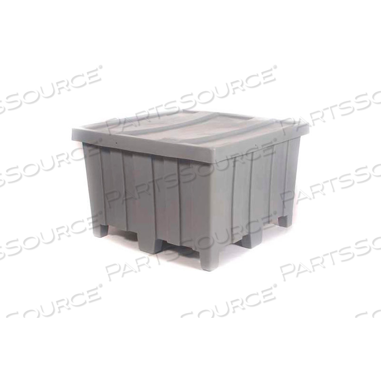 FORKLIFTABLE BULK SHIPPING CONTAINER MTD-2 WITH LID - 44"L X 44"W X 29-1/2"H, GREEN by Myton Industries