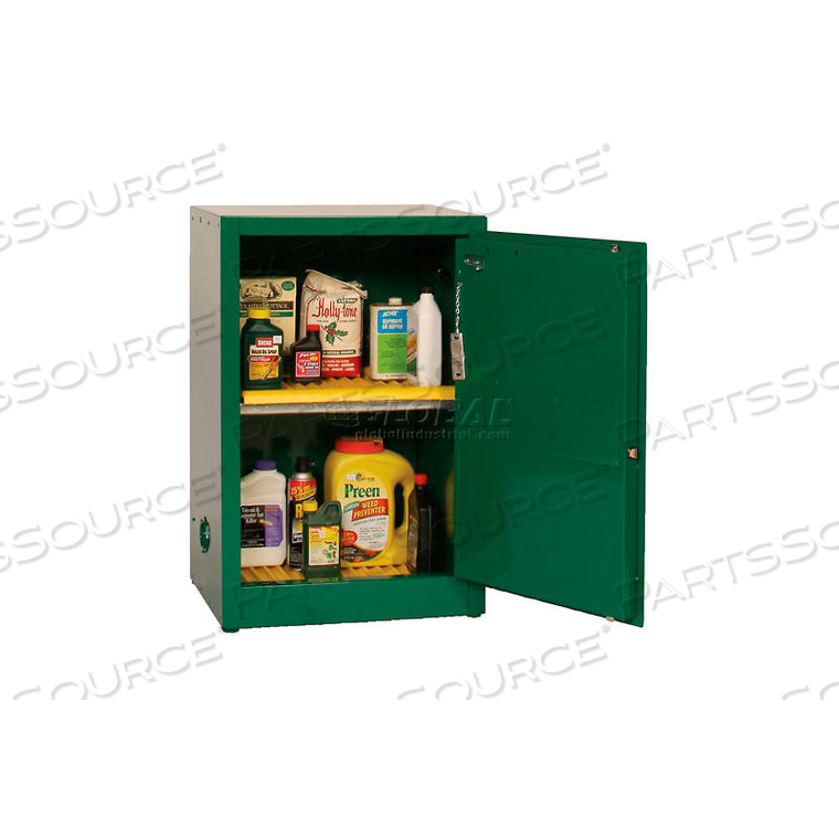 EAGLE PESTICIDE SAFETY CABINET WITH MANUAL CLOSE - 12 GALLON 