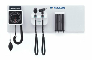 INTEGRATED WALL SYSTEM OPHTHALMOSCOPE / OTOSCOPE / BP ANEROID / SPECULA DISPENSER / TRANSFORMER by McKesson