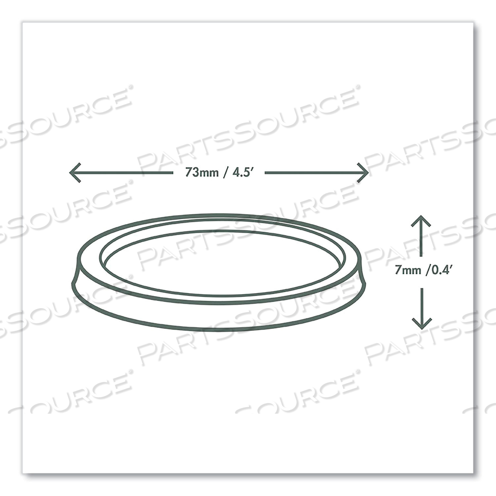 PORTION POT LIDS, FITS 2 OZ TO 4 OZ PORTION POTS, CLEAR by Vegware PORTION POT LIDS, FITS 2 OZ TO 4 OZ PORTION POTS, CLEAR by Vegware