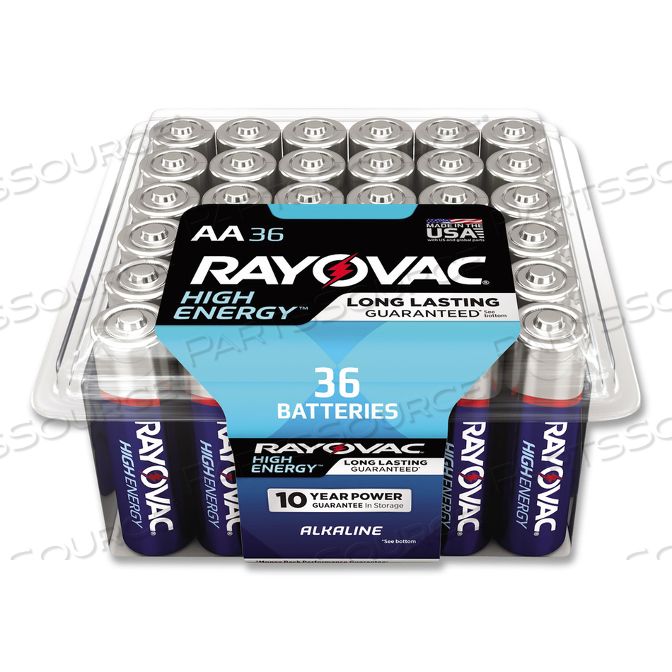 HIGH ENERGY PREMIUM ALKALINE AA BATTERIES by Rayovac