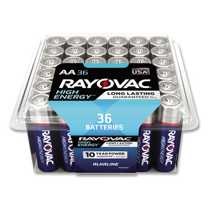 HIGH ENERGY PREMIUM ALKALINE AA BATTERIES, 36/PACK by Rayovac