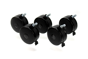 ROLL STAND CASTER SET (5 LOCKING TWIN CASTERS) by GCX Corporation