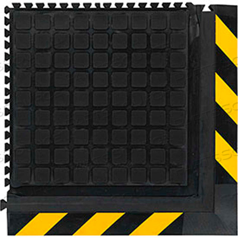 HOG HEAVEN III COMFORT MODULAR CORNER TILE 3/4" THICK 1.5' BLACK/YELLOW CHEVRON BORDER by Andersen Company HOG HEAVEN III COMFORT MODULAR CORNER TILE 3/4" THICK 1.5' BLACK/YELLOW CHEVRON BORDER by Andersen Company